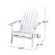 preview thumbnail 21 of 23, Hanlee Acacia Wood Folding Adirondack Chair by Christopher Knight Home - 29.50" W x 35.75" D x 34.25" H
