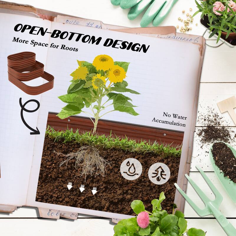 Outsunny 3-Tier Galvanized Steel Raised Garden Bed Kit, 62.25" x 43" x 32.25", 3 Combining Planter Boxes