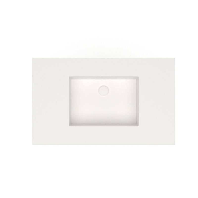 Serenity Solid-Surface Bathroom Vanity Top with Sink