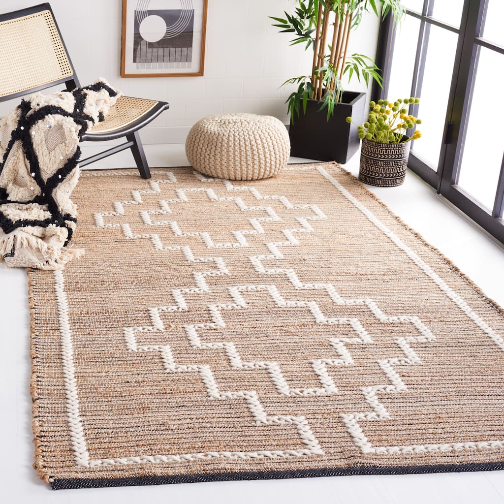 SAFAVIEH Handmade Flatweave Natural Fiber Isabeau Jute & Wool