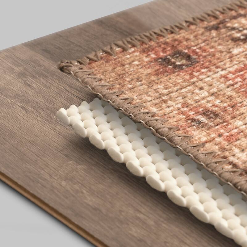Extreme Grip Traditional Solid Non Slip Rug Pad - Off-White