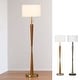 preview thumbnail 1 of 7, HOMEGLAM Century 61"H Wood Floor lamp
