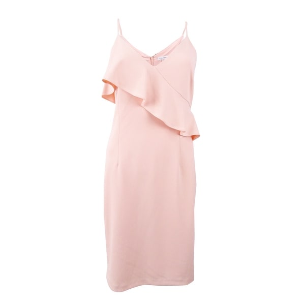 calvin klein peach dress