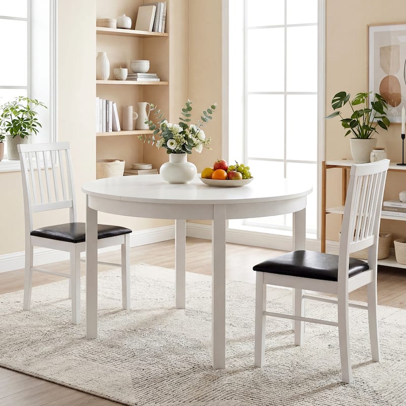 Gymax Dining Chairs Set of 2 w/ Hollowed Backrest Padded Seat & Rubber