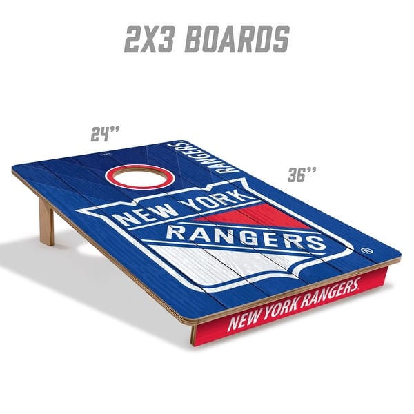 New York Rangers NHL Tailgate Cornhole Board Set
