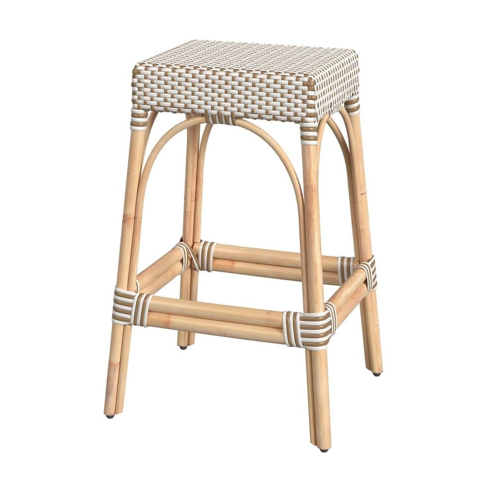 Robias Rectangular Rattan 30" Bar Stool