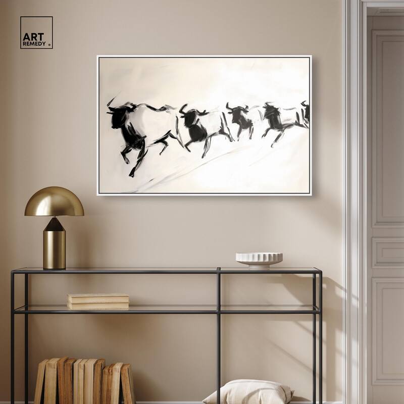Bovine II Canvas by Art Remedy