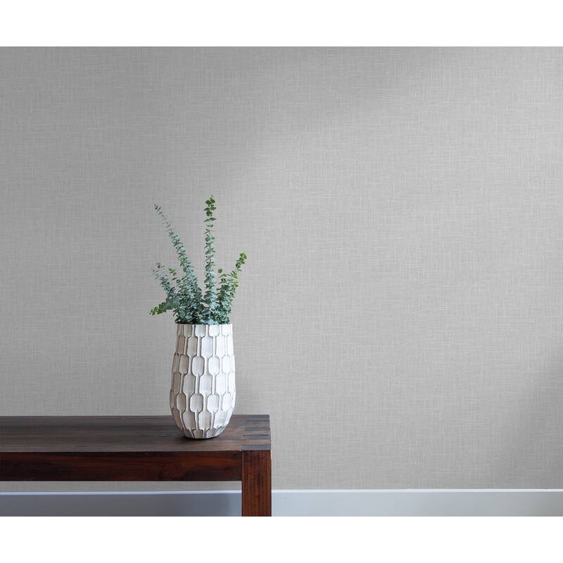 Seabrook Designs Boho Rhapsody Indie Linen Embossed Vinyl Unpasted Wallpaper