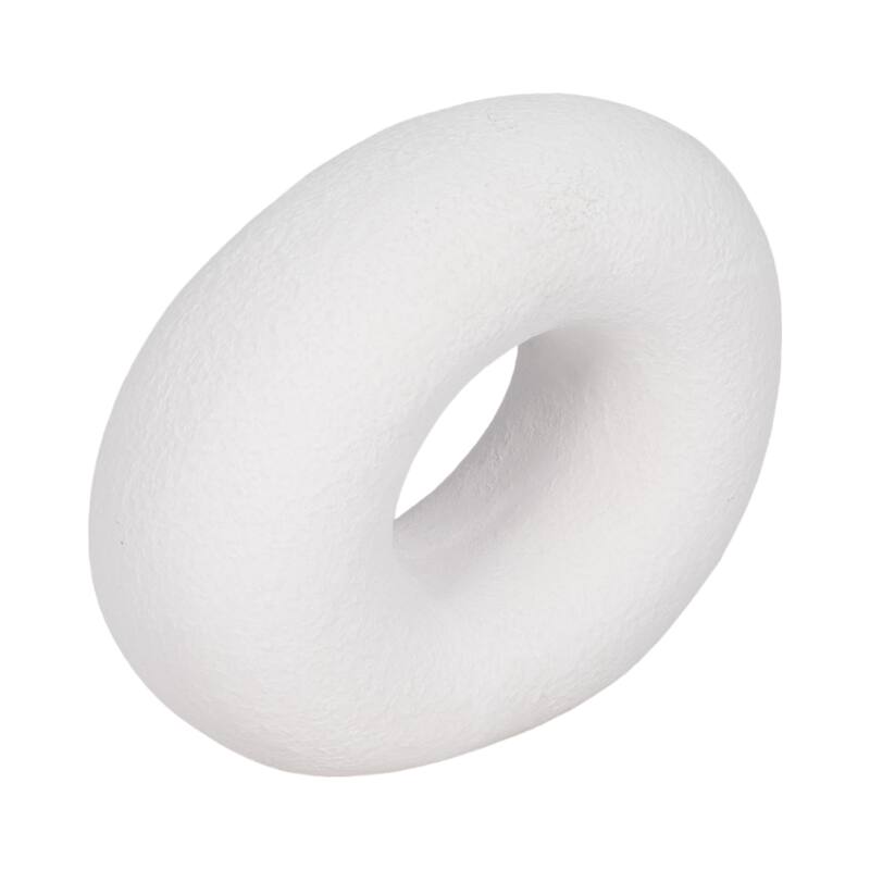 Sagebrook Home Ceramic Elegance Unique Slanted Circle Decor Piece for Modern Homes