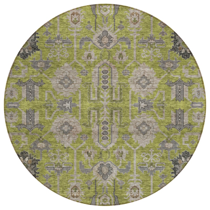 HomeRoots Oriental Traditional Rectangle Outdoor Rug