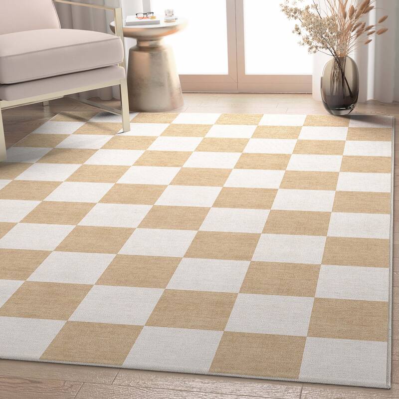 Well Woven Apollo Square Modern Geometric Flat-Weave Area Rug
