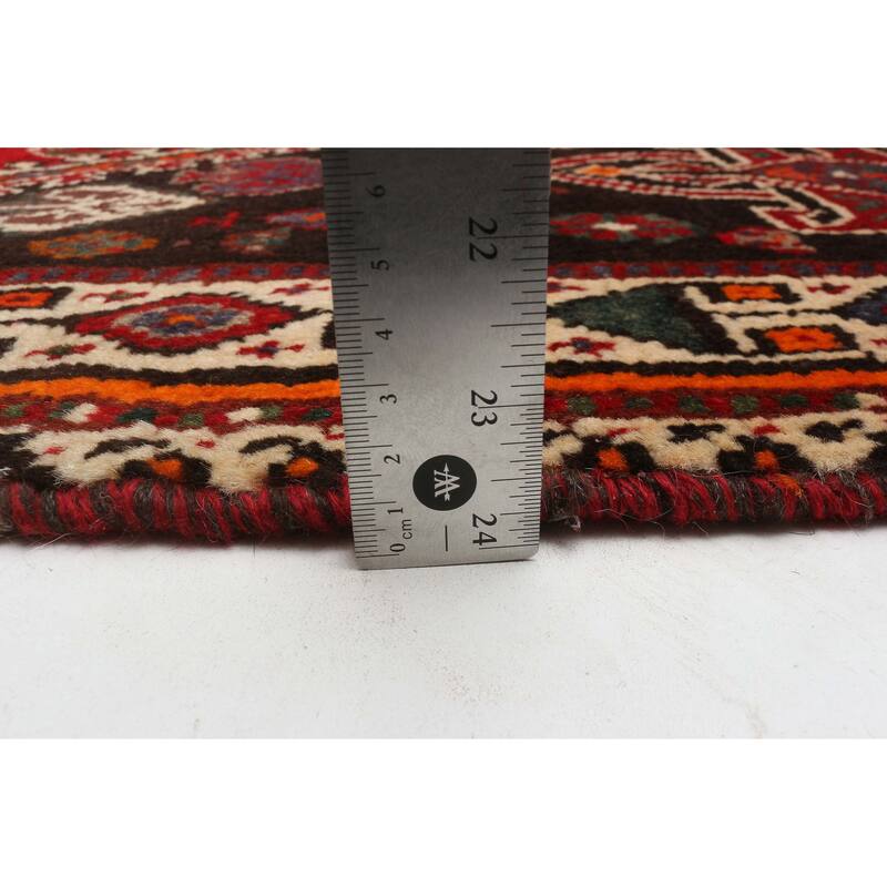 ECARPETGALLERY Hand-knotted Melis Vintage Red Wool Rug - 5'6 x 8'5