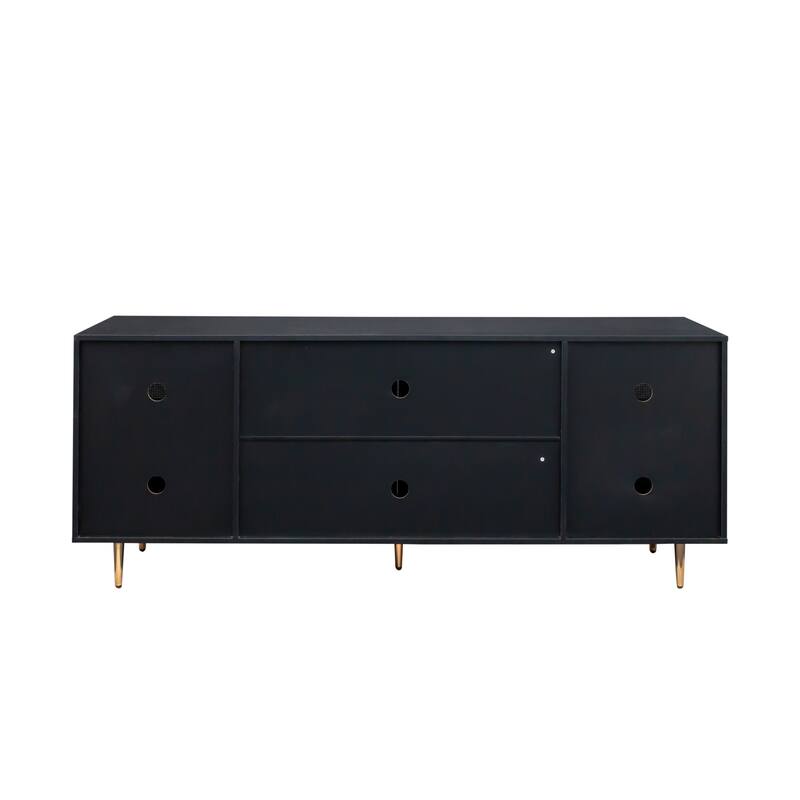 Storage Cabinet Console Table with Shelves