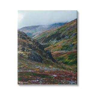 Stupell Mountain Peaks Scenery Canvas Wall Art Design by Daniel Sproul ...