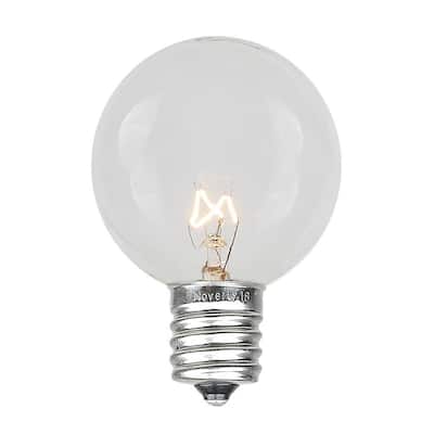 G50 Outdoor Patio Globe Replacement Bulbs, Clear, C9/E17 Base