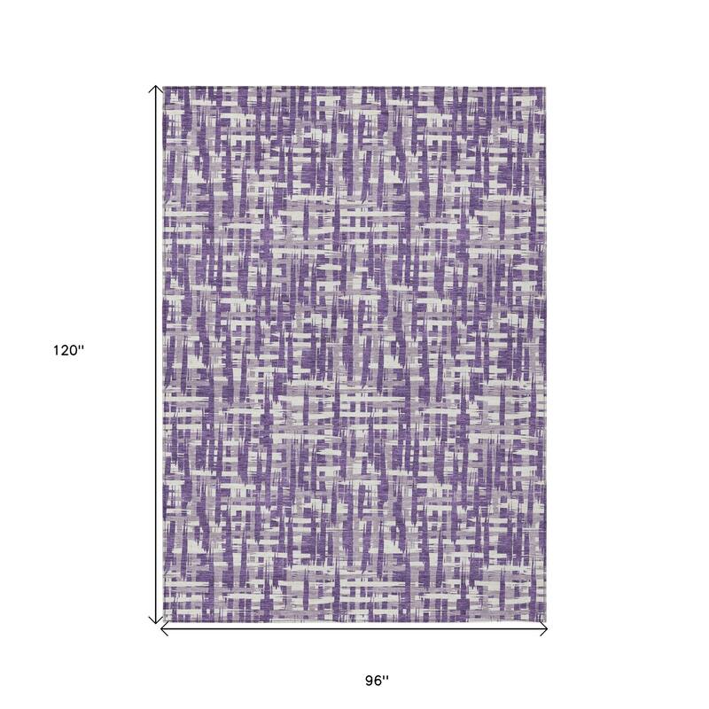 HomeRoots Abstract Transitional Rectangle Outdoor Rug