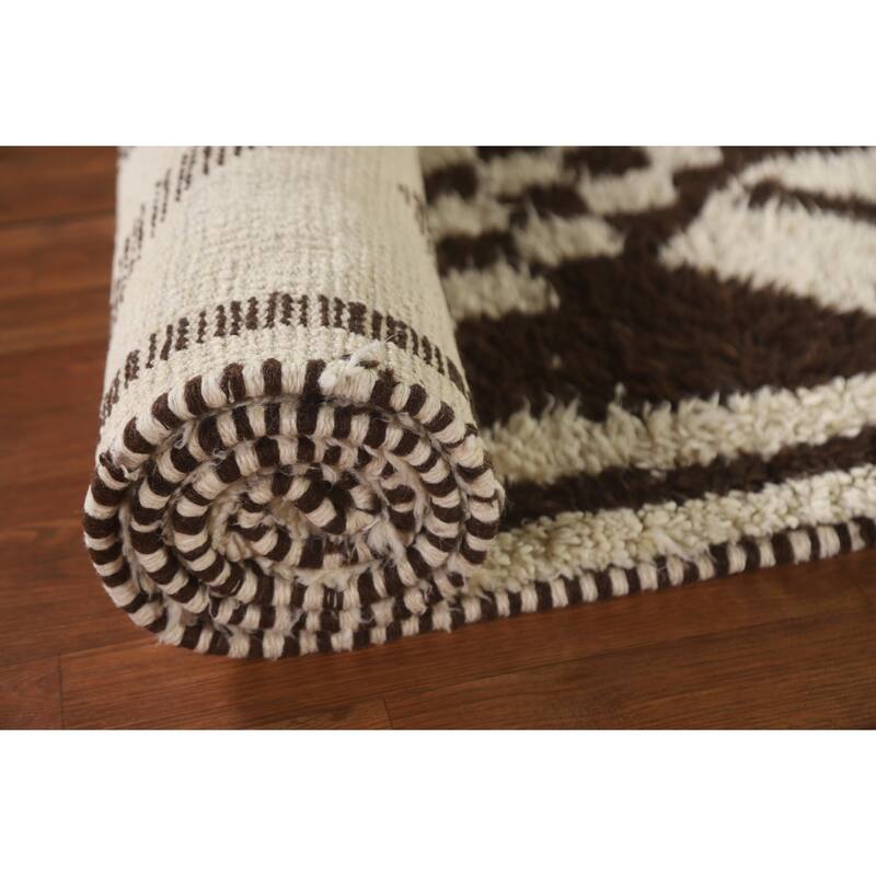 Anatolian Tribal Oriental Runner Rug Hand-knotted Wool Carpet - 3'1"x 12'9"