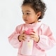 preview thumbnail 4 of 6, Saro Kids Insulated Stainless Steel Water Bottle w/ Straw 11.8oz & Waterpoof Bib