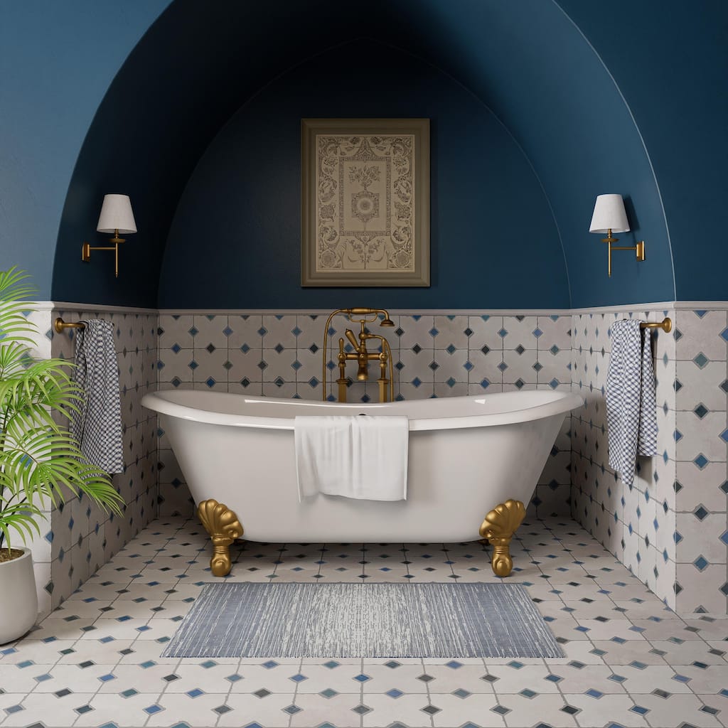 Merola Tile Ruanes Grey 15-3/4" x 23-5/8" Porcelain Floor and Wall Tile