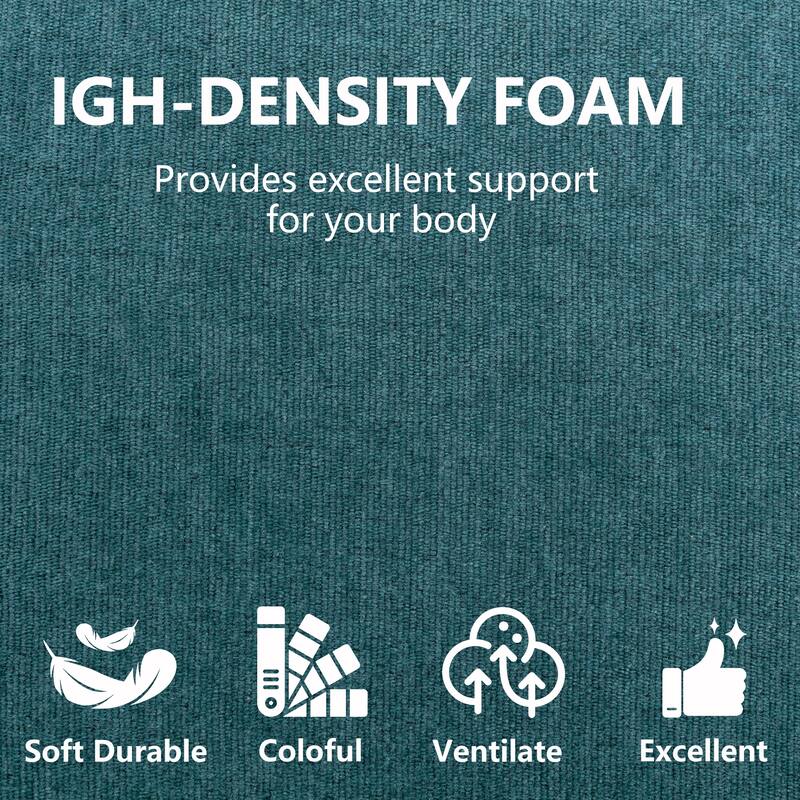 Folding Sofa Futon Sleeper Chair, Convertible Floor Couch and Mattress with Removable Cushion for Small Spaces