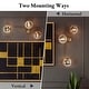 preview thumbnail 34 of 44, Bola Modern Gold 3-Light Chandelier Orb Glass Vanity Lights Wall Sconces