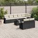 Option Black and cream 9 Piece Set With table