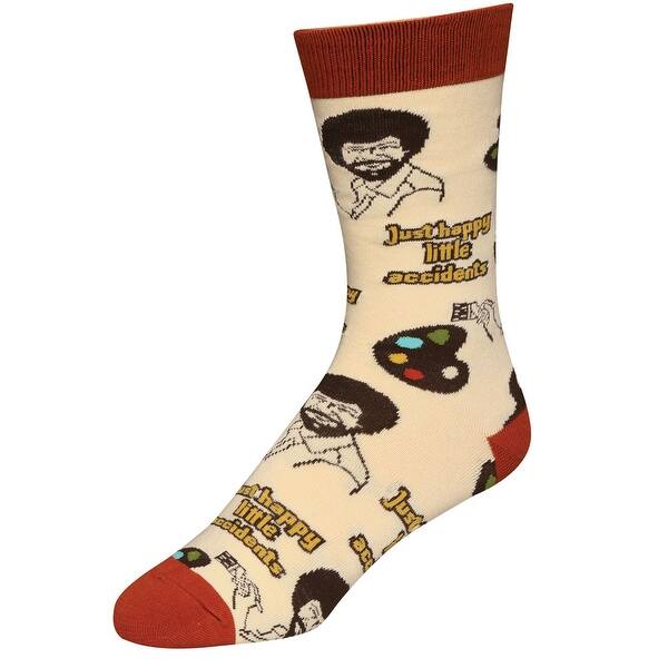 Shop Men S Bob Ross Socks Iconic Host Of The Joy Of Painting