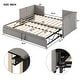preview thumbnail 12 of 33, Twin Size Extendable Daybed, Twin to King Size Extend Daybed