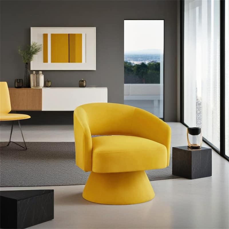 Modern Swivel Barrel Chair