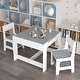preview thumbnail 5 of 18, Kids Table and Chair Set, 3 in 1 Wooden Activity Table with Storage Drawer, 2 in 1 Detachable Tabletop Table Set