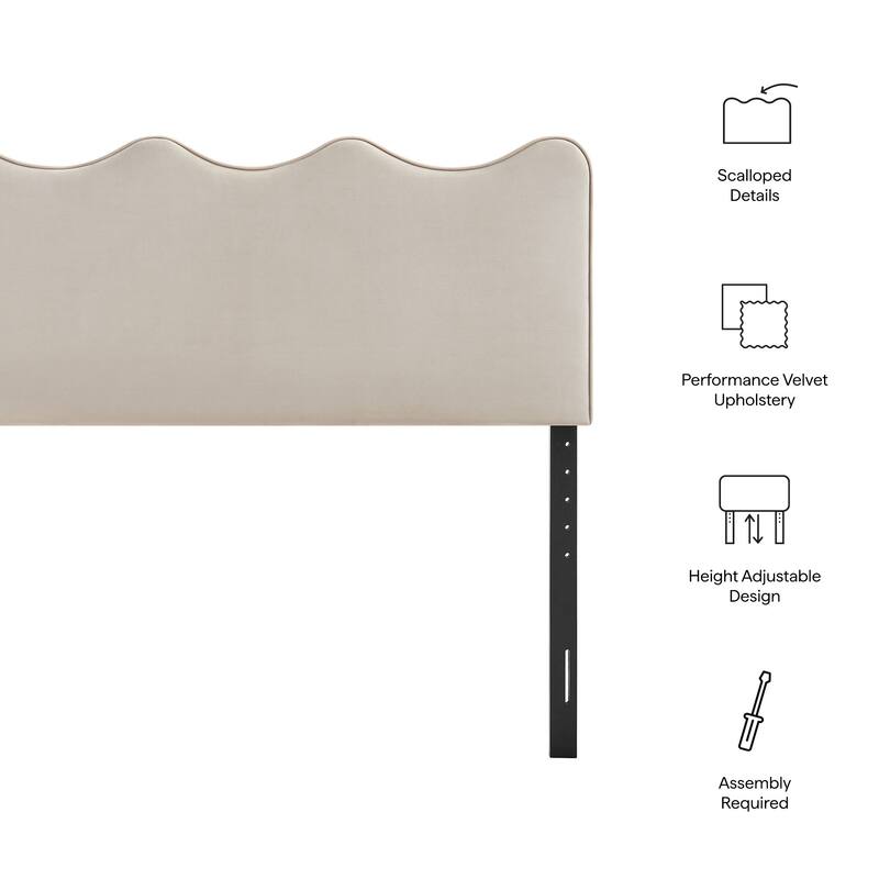 Athena Stain-Resistant Performance Velvet Headboard