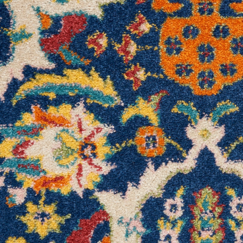 Nourison Allur Contemporary Boho Floral Medallion Area Rug
