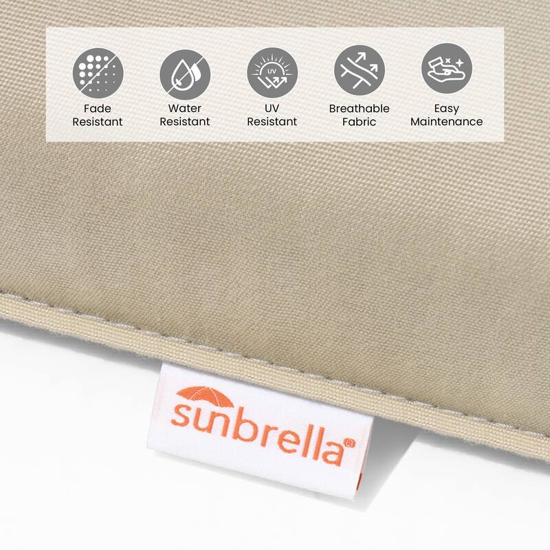 Outdoor Premium All-Aluminum Bar Height Bar Stools with Sunbrella Cushions