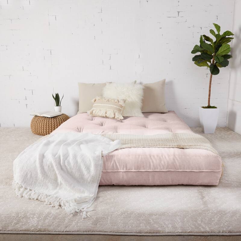 Humble + Haute Full-size 10-inch Futon Mattress (Mattress Only) - Blush Pink - Full