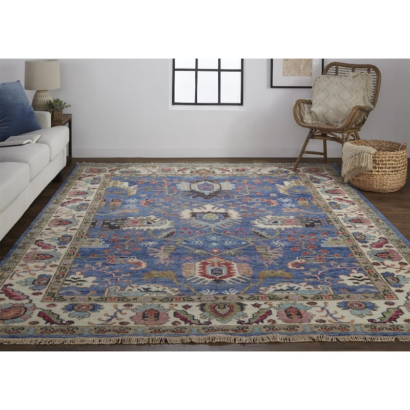 Zako Floral Stain Resistant Soft Area Rug By HomeRoots - 2' x 3'