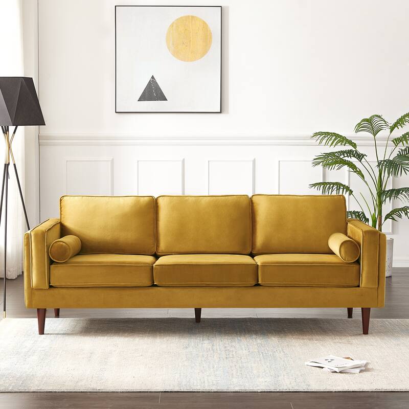 Lavinia Mid Century Modern Style Sofa Couch for Living Room - 33" x 88" x 34"