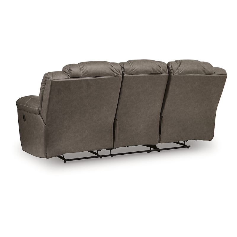 Signature Design by Ashley Windsley Dark Brown Reclining Sofa - 90" W x 41" D x 42" H