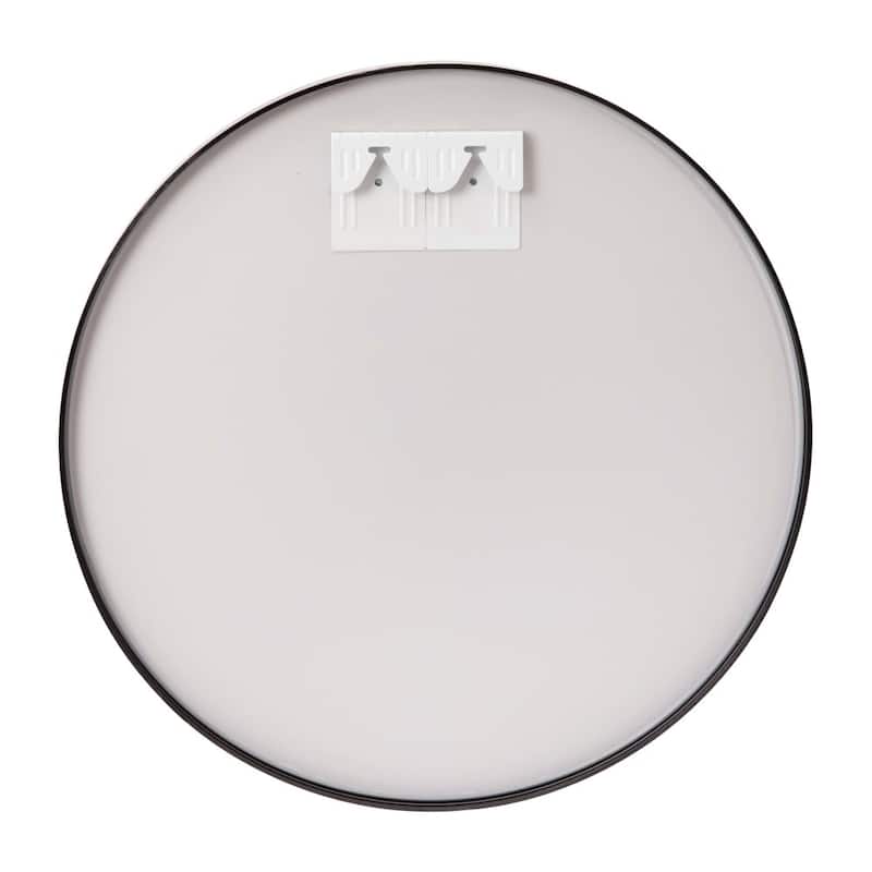 Accent Wall Mount Mirror with Aluminum Frame - Round Wall Mirror
