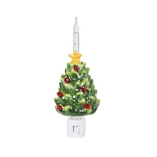 Christmas Tree Bubble Night Light - Green