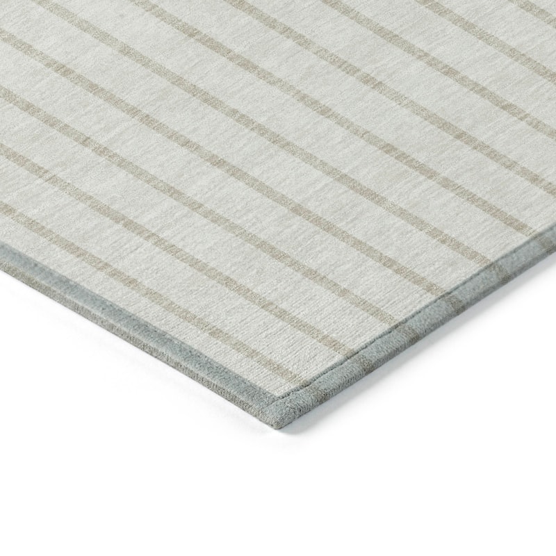 Machine Washable Indoor/ Outdoor Modern Sunrise Chantille Rug