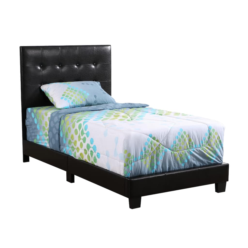 Modern Black Twin Bed Frame - Stylish & Space-Saving Design