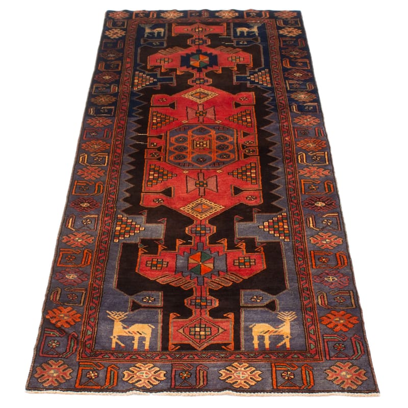 ECARPETGALLERY Hand-knotted Anadol Brown Wool Rug - 3'7 x 8'10