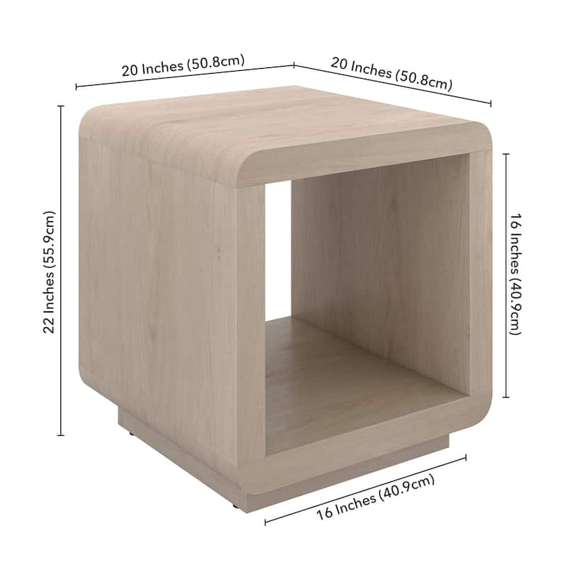Lonni 20" Wide Square Side Table - 20" Wide