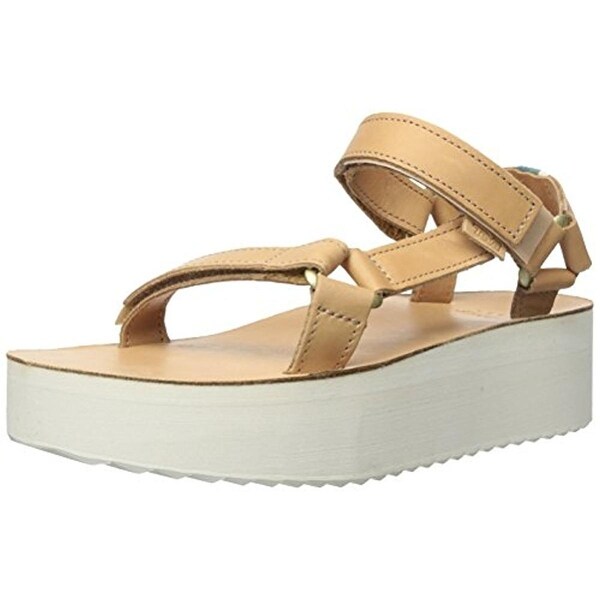 teva leather flatform sandals