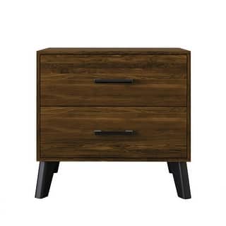 CraftPorch Classic Style 2-Drawers Wooden Nightstand