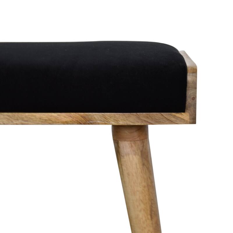 Stylish and Minimalist Velvet Footstool Easy to assemble
