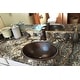 preview thumbnail 8 of 11, 19-in Oval Self Rimming Hammered Copper Sink (LO19RDB)