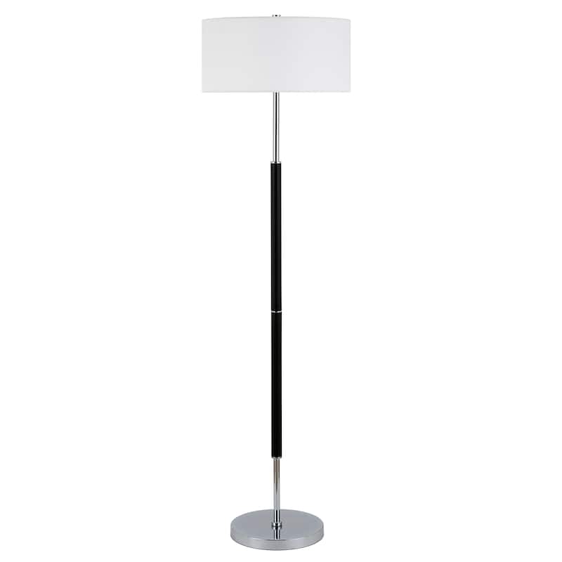 Simone 2-Light Floor Lamp with Fabric Shade
