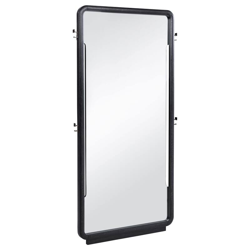 Leandro 76-inch Full Length Floor Mirror Burnished Black