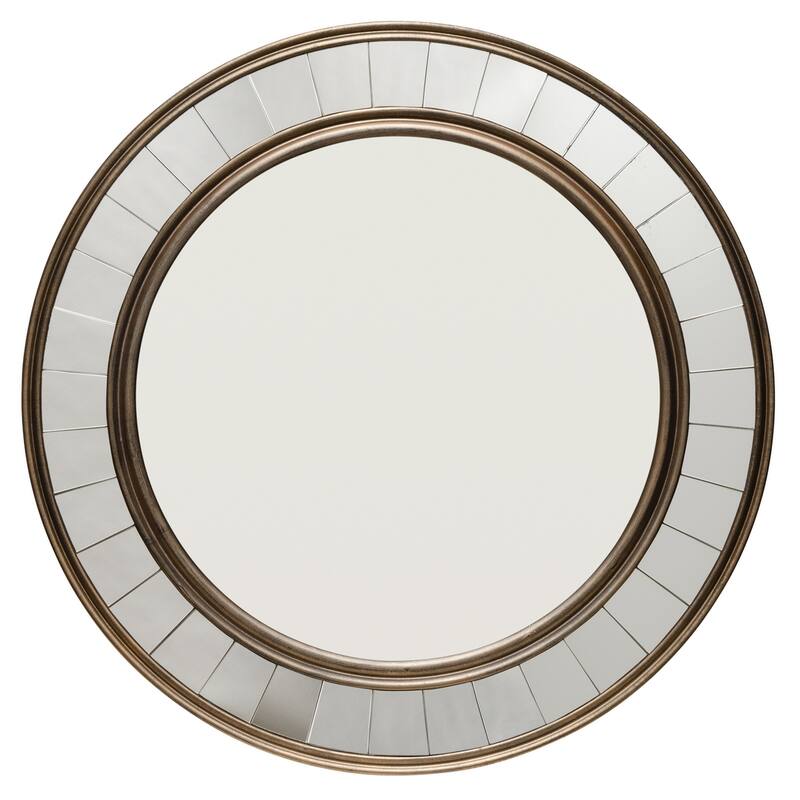 Alden Décor Stephen Wood Mirror, Antique Bronze - Antique Bronze
